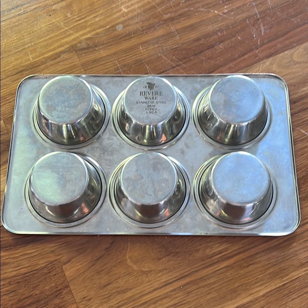 Revere Ware Stainless Steel Muffin Pan
